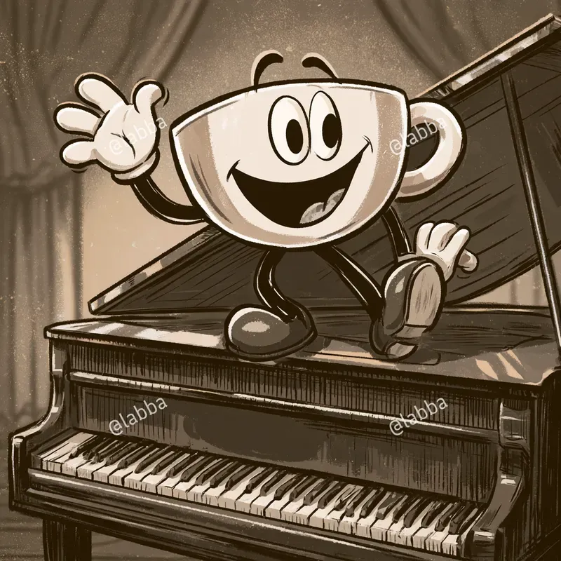 Vintage 1930s Rubber Hose Cartoon Art