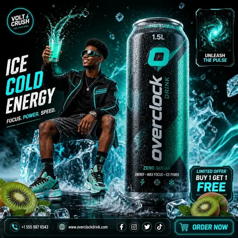 Highend Editorials For An Energy Drink
