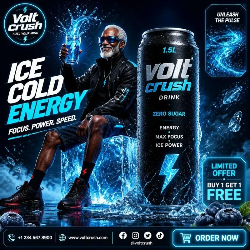 Highend Editorials For An Energy Drink