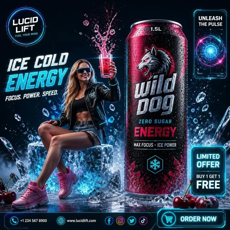 Highend Editorials For An Energy Drink