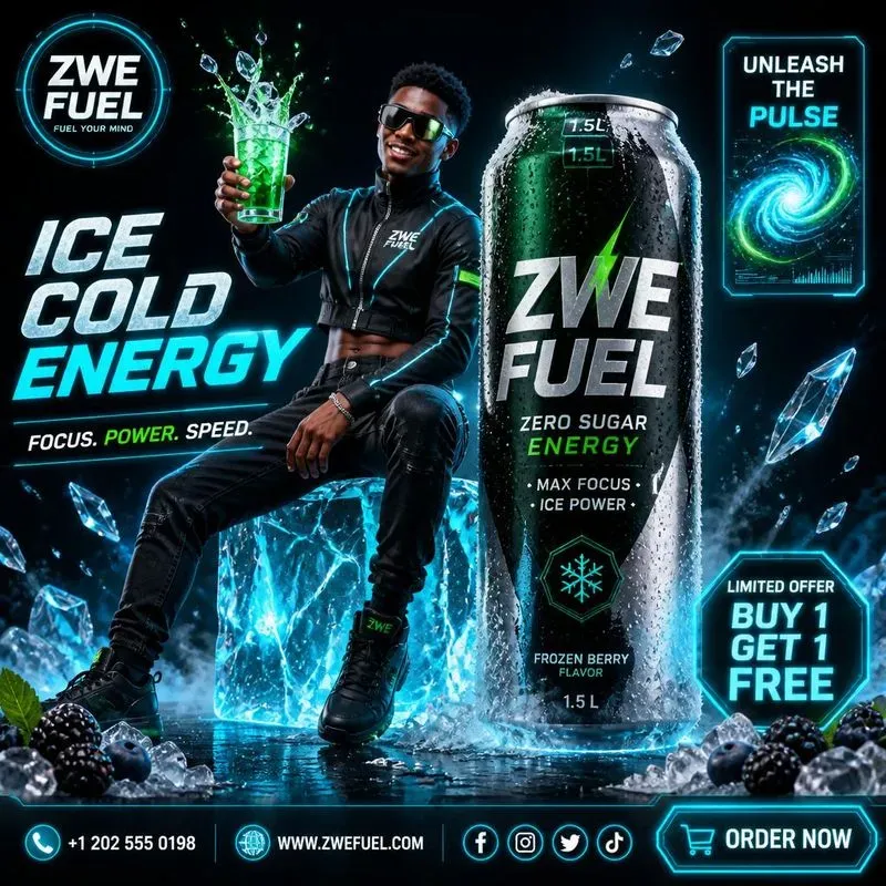 Highend Editorials For An Energy Drink