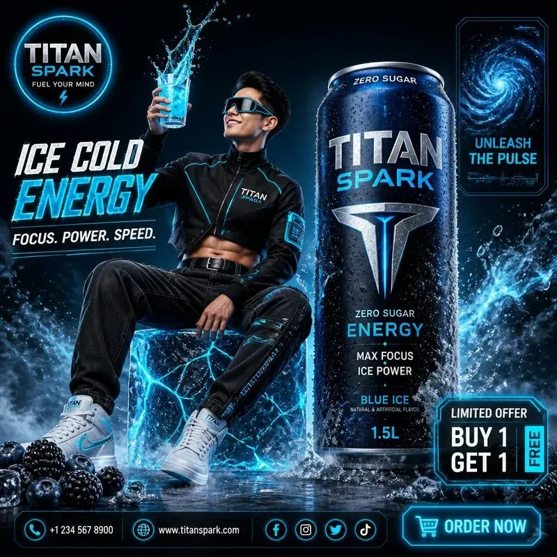 Highend Editorials For An Energy Drink