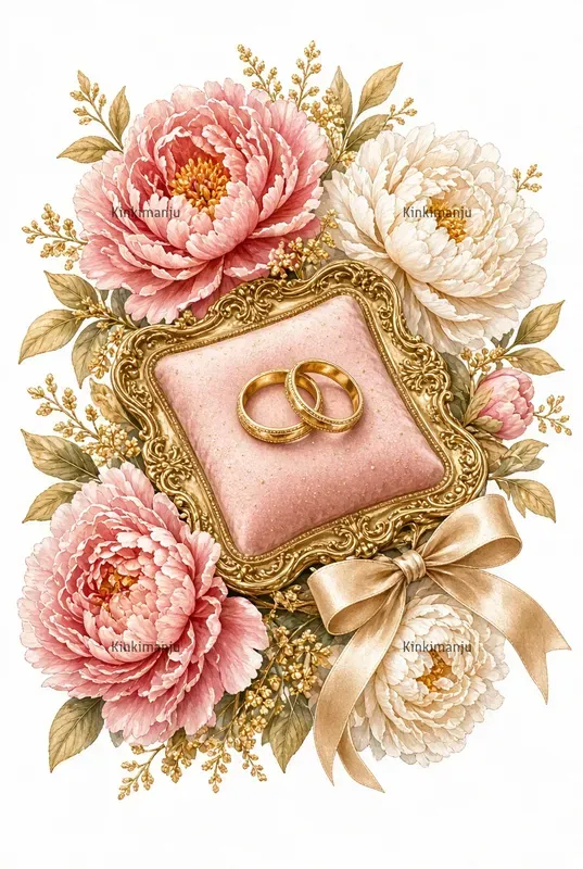 Peony Clipart 100 Packs For Cards