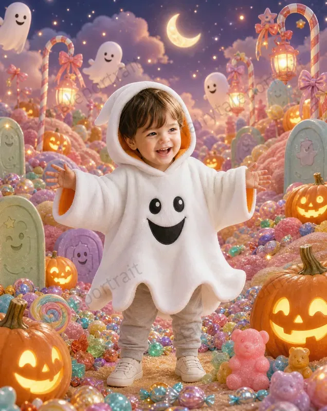 Kids Pets Halloween Costume Portraits