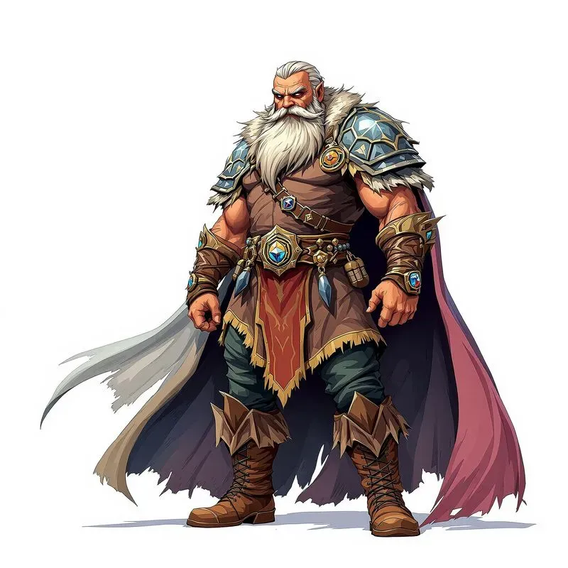 Fantasy Style DnD Mmo Cartoon Game Art