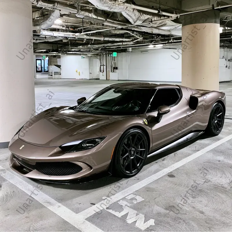 Realistic Sports Car Parking Lots