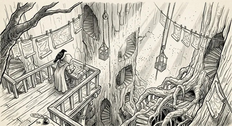Fantasy Pen Ink Illustrations