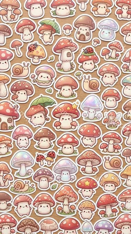 Kawaii Sticker Sheet Generator
