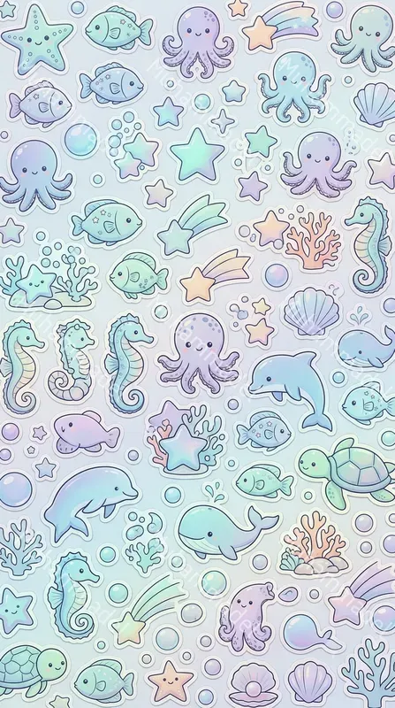 Kawaii Sticker Sheet Generator
