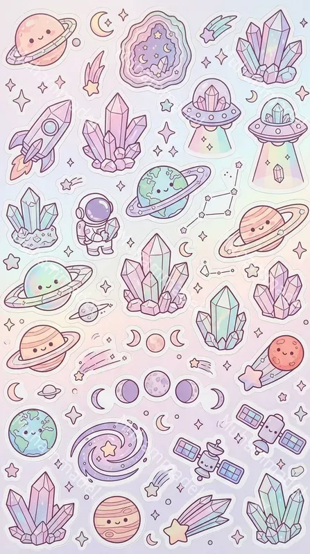 Kawaii Sticker Sheet Generator