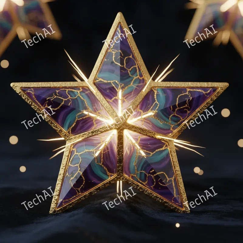 Kintsugi Marbled Jewelry Macro Art