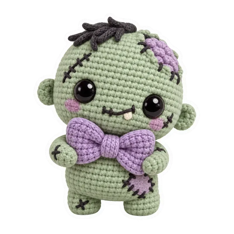 Cozy Crochet Halloween Stickers