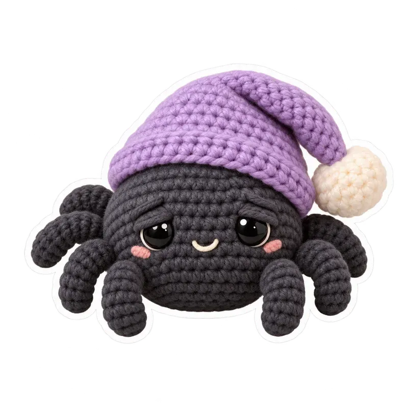 Cozy Crochet Halloween Stickers