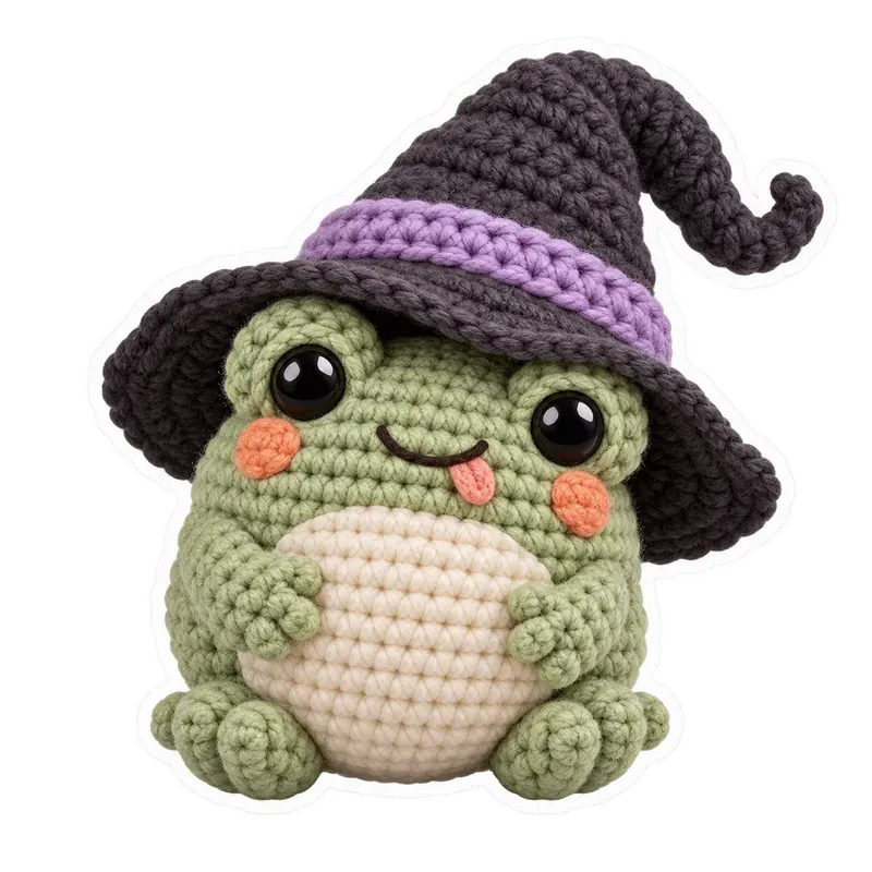Cozy Crochet Halloween Stickers
