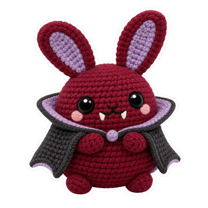 Cozy Crochet Halloween Stickers