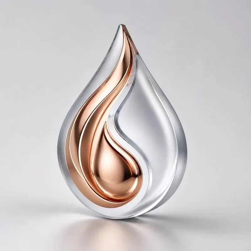 3d Glass Liquid Metal Minimalist Logos