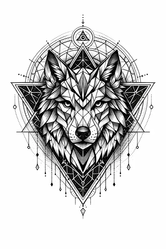Fine Line Dotwork Tattoo Generator