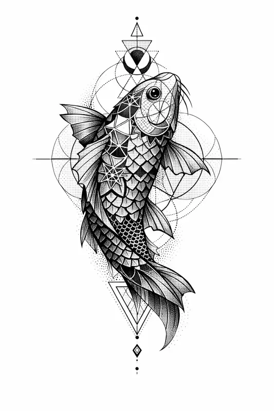 Fine Line Dotwork Tattoo Generator