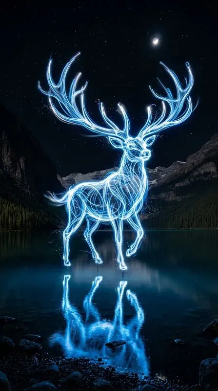 Neon Light Painting Wildlife Photos