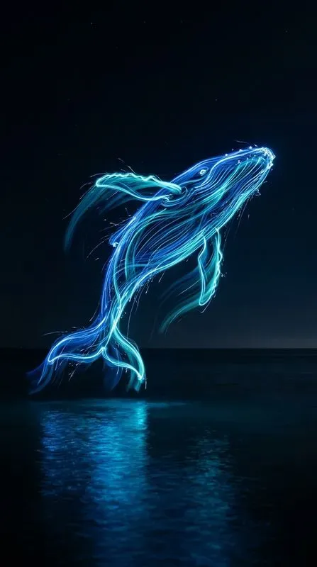 Neon Light Painting Wildlife Photos