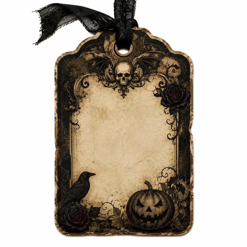 Halloween Gift Tag Ephemera
