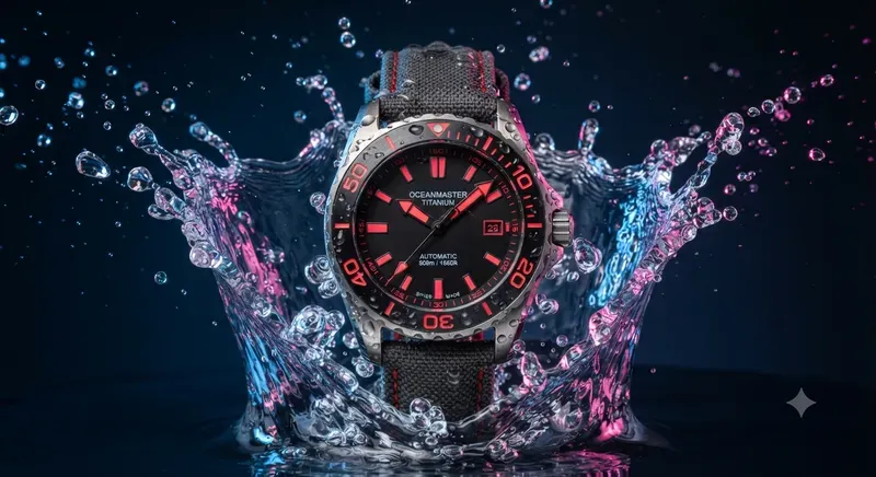 Dynamic Luxury Watch Photography