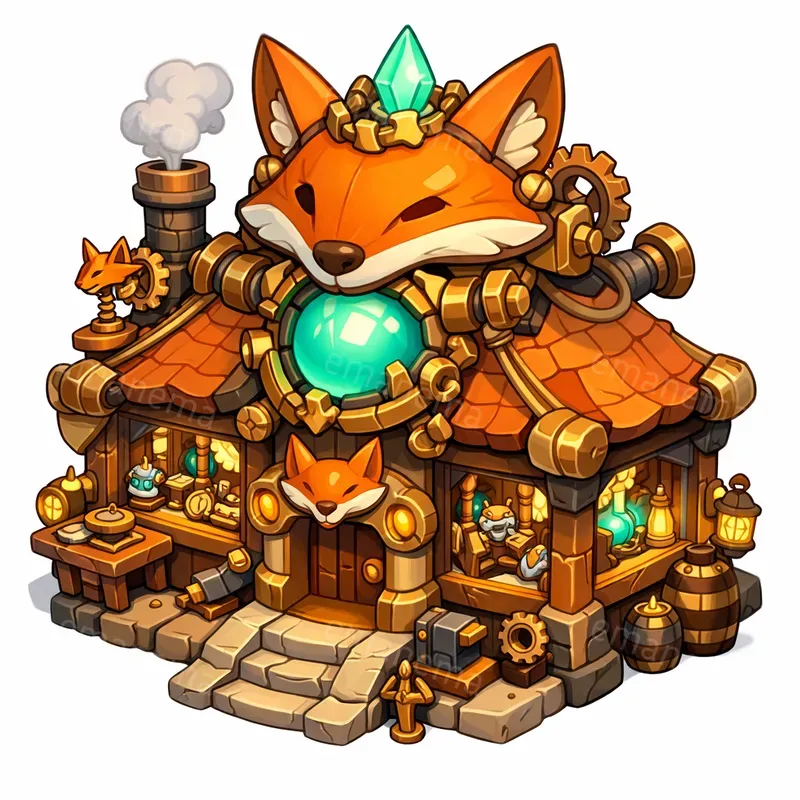 Toy Icons Of Fantasy Shops