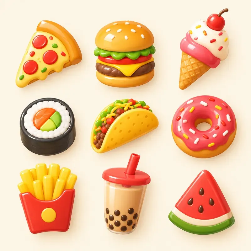 Soft Clay 3D Icon Set Generator