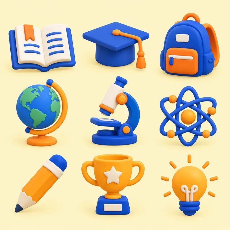 Soft Clay 3D Icon Set Generator