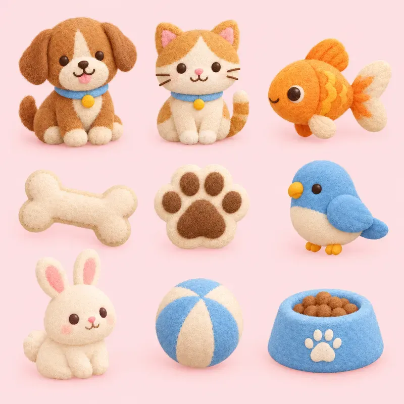 Soft Clay 3D Icon Set Generator