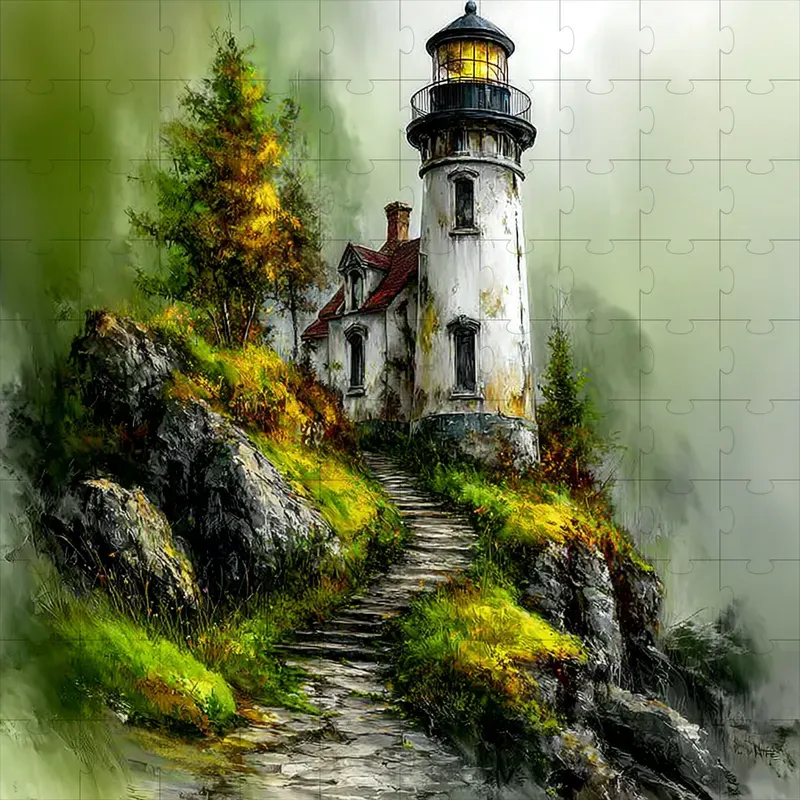 Oil Paintings Misty Nostalgic Nature