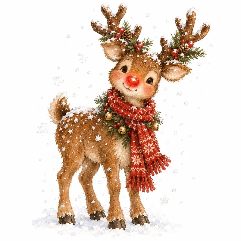 Charming Childrens Christmas Watercolors