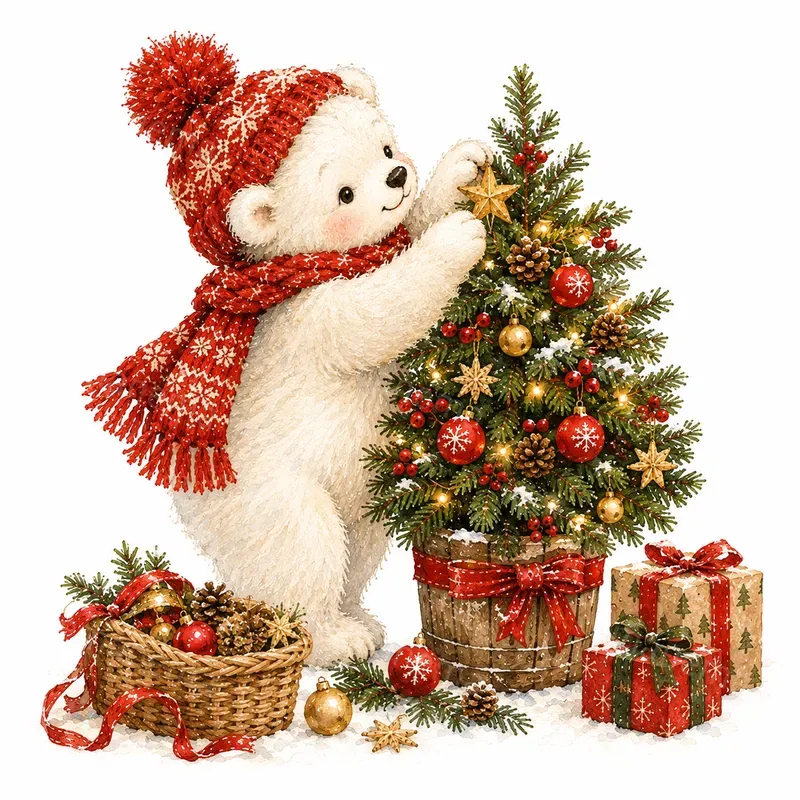 Charming Childrens Christmas Watercolors