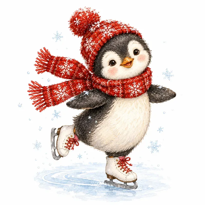 Charming Childrens Christmas Watercolors