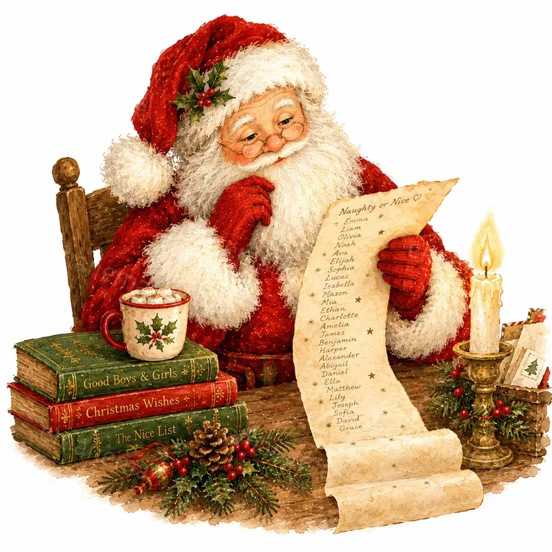 Charming Childrens Christmas Watercolors