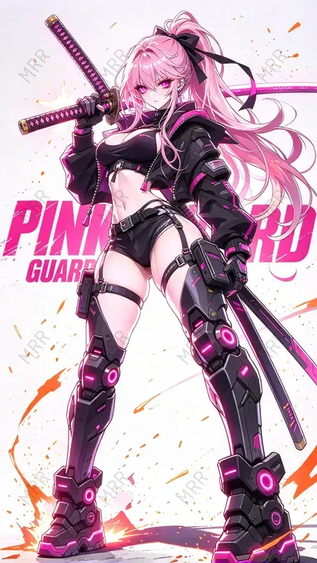 Cyberpunk Anime Samurai Girls