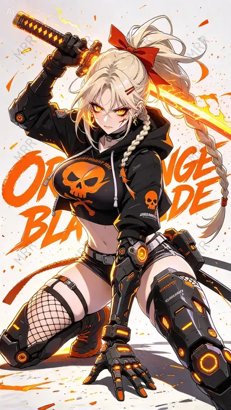 Cyberpunk Anime Samurai Girls