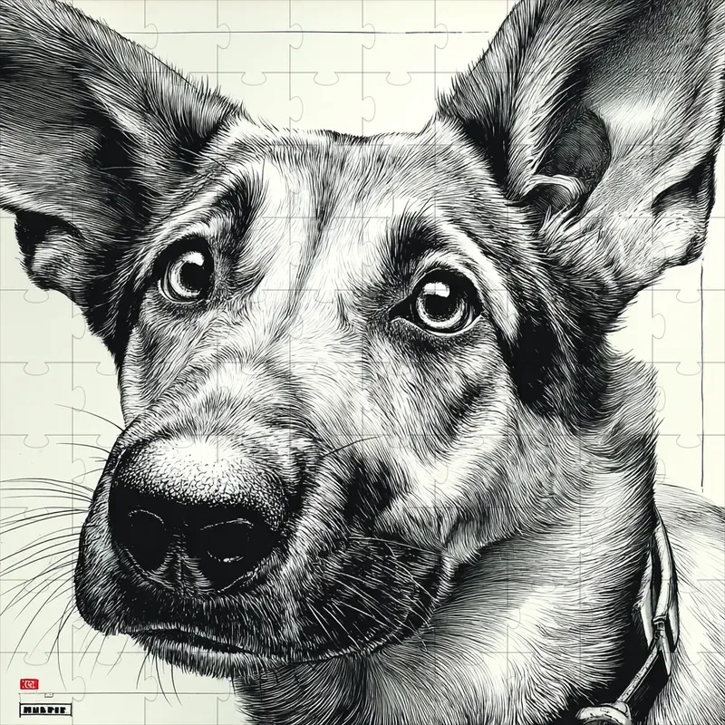 Pen Ink Crosshatch Editorial Portraits