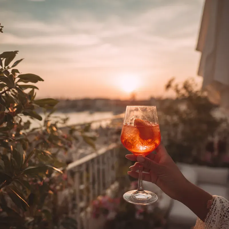 Aperol Spritz Chic Terrace Summer Vibes