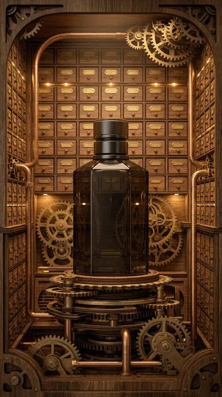 Steampunk Diorama Mechanical Wood Ads