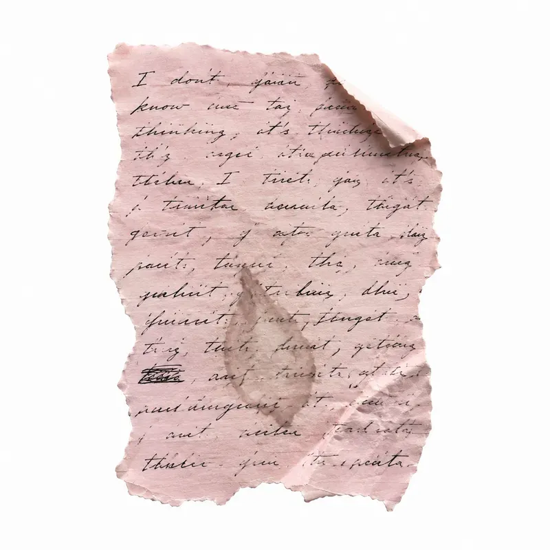 Junk Journal Modern Torn Letter Ephemera