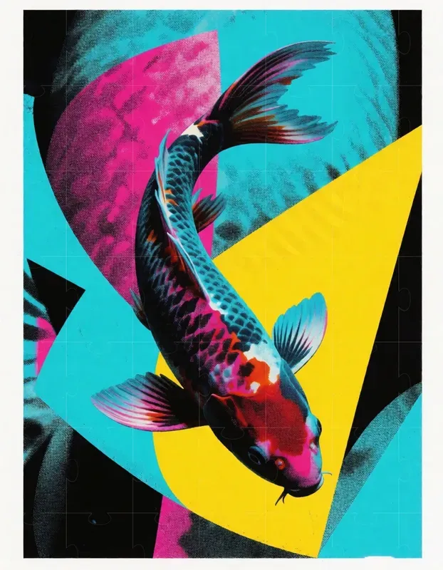 Cmyk Halftone Object Art