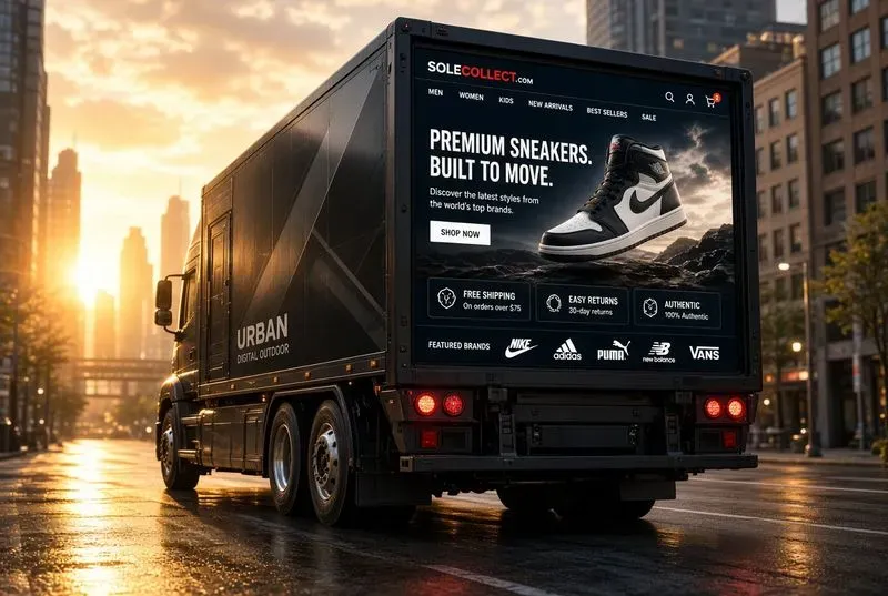 Billboard Truck Website Advertising