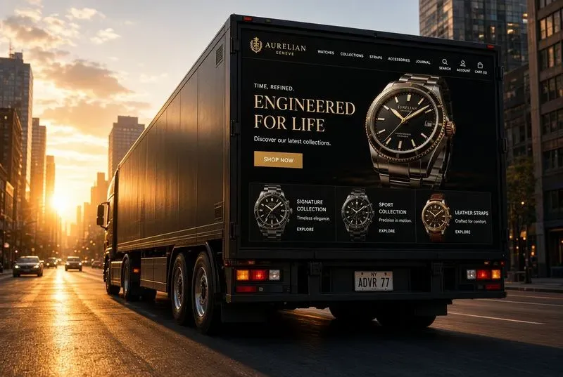 Billboard Truck Website Advertising