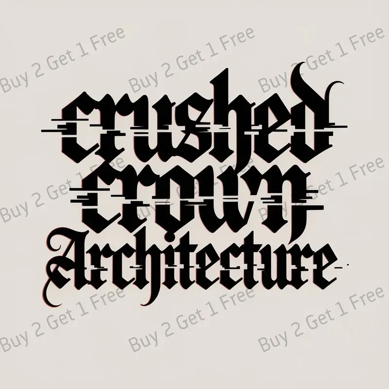 Brutalist Blackletter Typography Tees