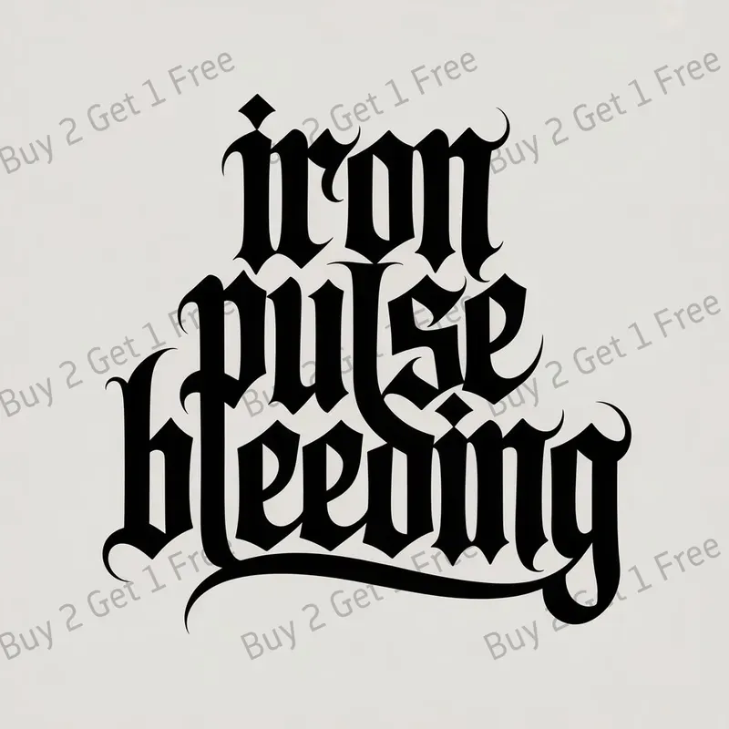 Brutalist Blackletter Typography Tees