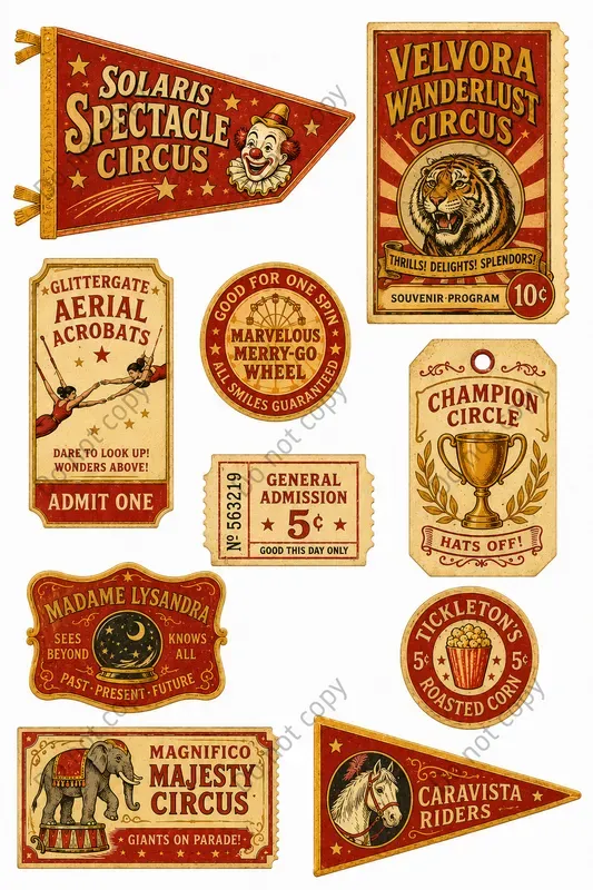 Circus Souvenir Stand Ephemera