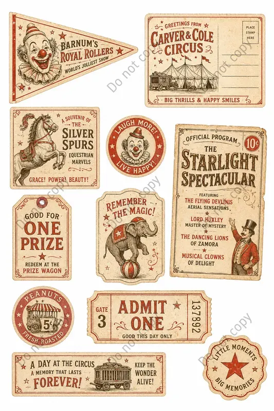 Circus Souvenir Stand Ephemera