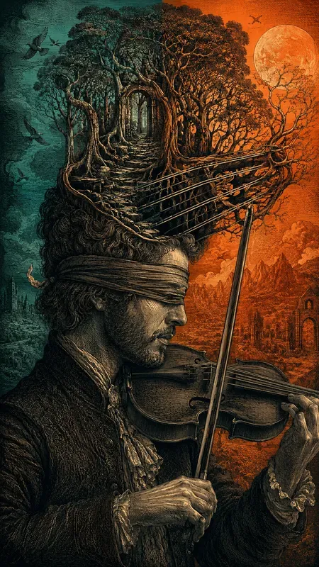 Surreal Engraved Minds In Contrast