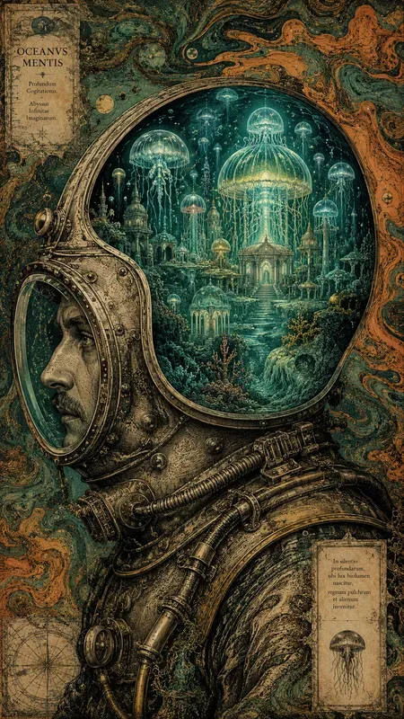 Surreal Engraved Minds In Contrast